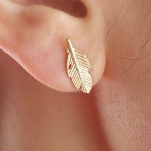Dainty Feather Earrings